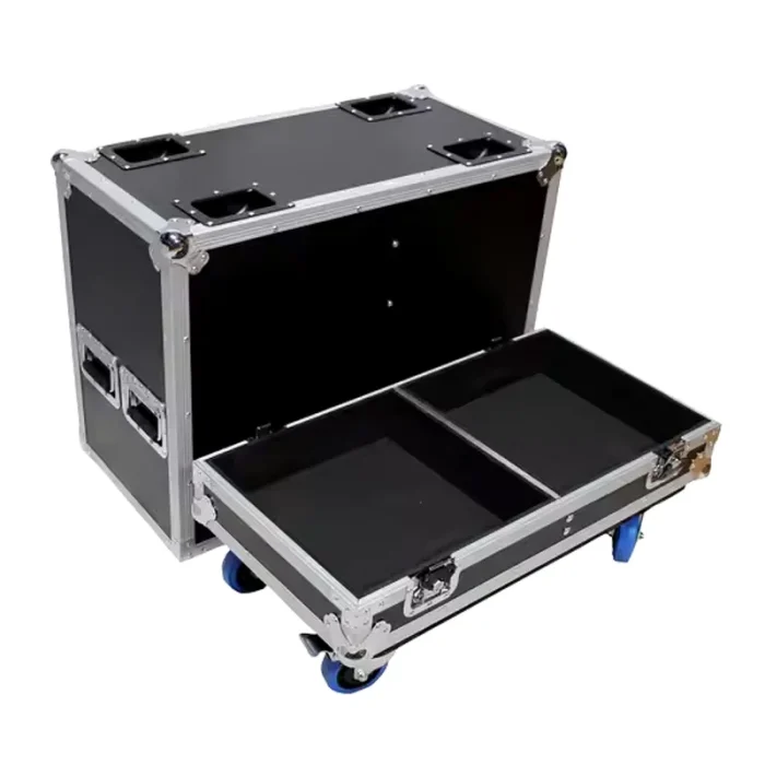 15″ Twin Speaker Flight case with Storage Compartment - Image 1